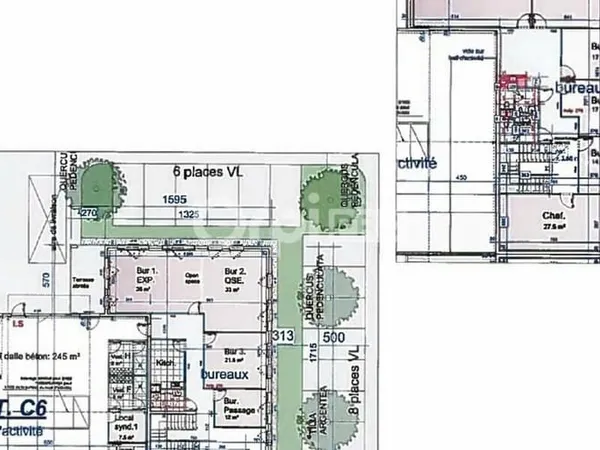 Local d'activité 598 m²