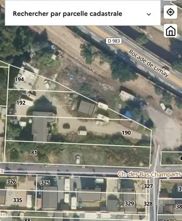 Terrain à la gare de limay idéal pour projet
