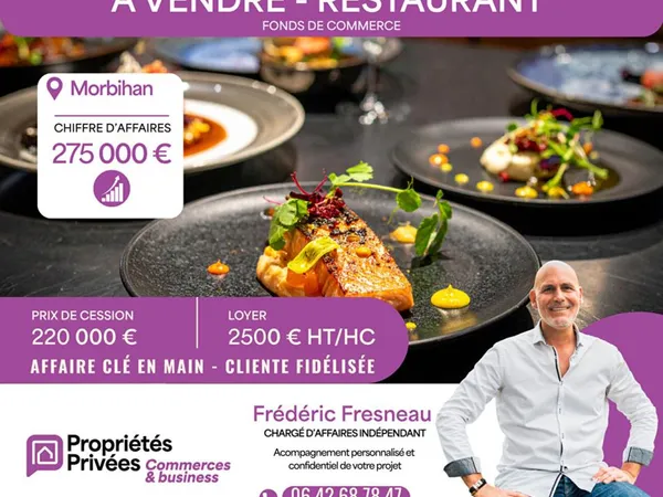 VANNES, centre ville - RESTAURANT 40 COUVERTS