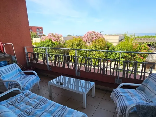 Superbe appartement T3 proche de la plage avec terrasse vue mer