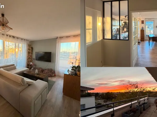 À VENDRE - T3 dernier étage à Toulouse | terrasse 36 m² | vue pyrénées | piscine