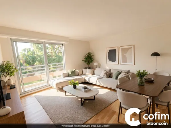 Appartement 2 pièces 49 m²
