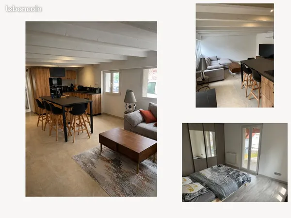 Maison rénovée ~80 m² - 2 chambres + mezzanine - terrasse & 2 stationnements - Arches