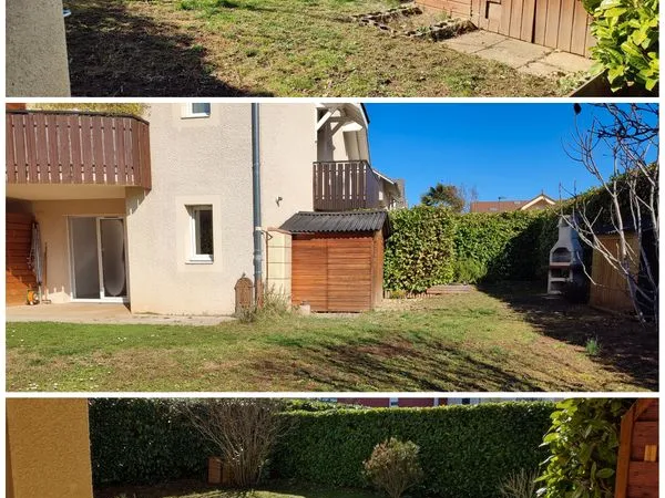Thonon - Concise : T3 duplex avec grand jardin, terrasse et garage