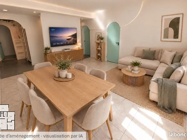 Avon - T4 rénové 71 m² - 3 chambres, balcon, cave et parking