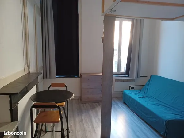 Studio meublé avec mezzanine, quartier Vauban, Lille