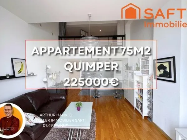 Appartement de 75 m² avec terrasse de 25 m² et parking