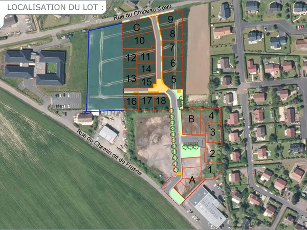 Terrain en lotissement 517 m²