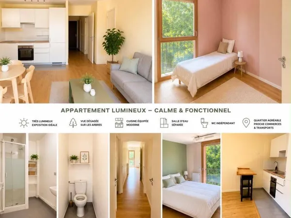 Appartement 3 pièces 57 m²