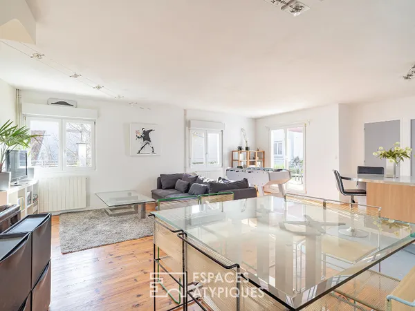 Duplex dans un ancien atelier avec terrasse quartier Neudorf