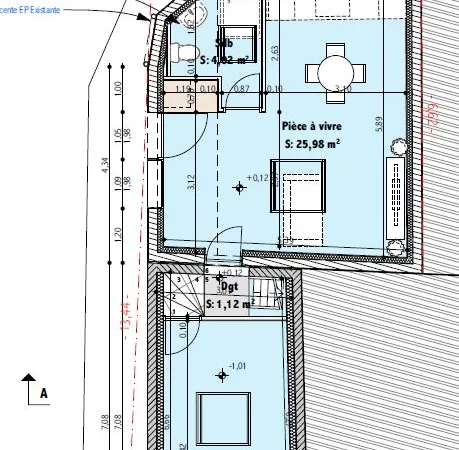 VERNY - Projet de logement lumineux avec permis accordé et 3 parkings