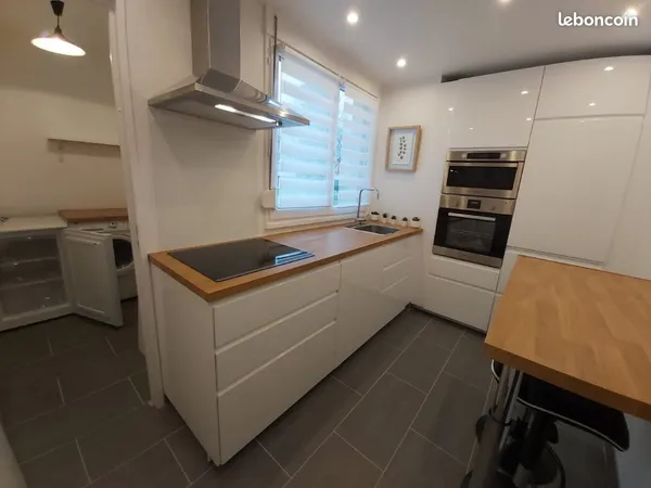 Location T3 rénové non meublé, rez de jardin Quai Gillet LYON 4