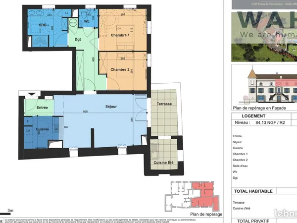 Appartement 3 pièces 76 m²
