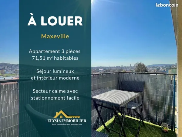 Appartement 3 pièces 72 m²