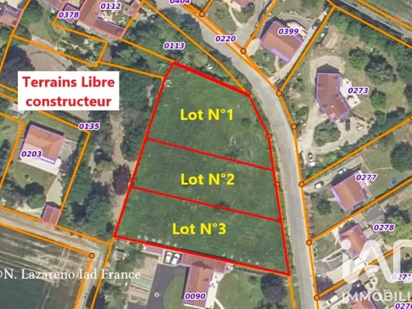 Terrain 1230 m²