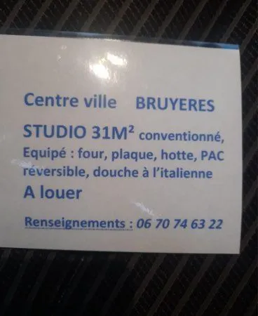 Studio à louer