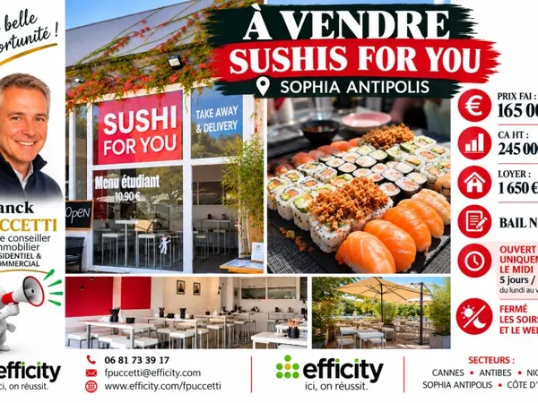 Fonds de commerce 50 m²