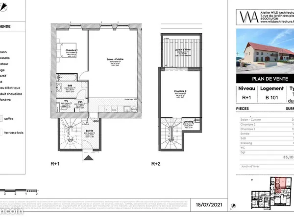 Appartement 3 pièces 85 m²