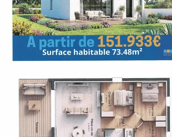 Maison+terrain MELLAC