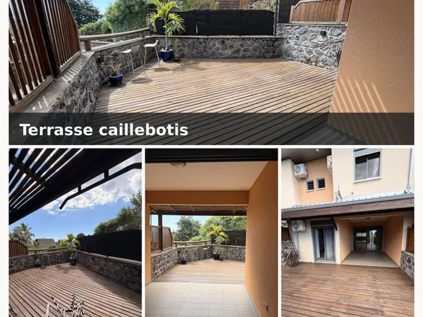 Villa F4 119 m² vue mer, terrasse bois — 0 charge — La Possession