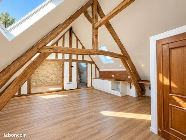 à louer - gisors centre - magnifique f2 neuf esprit loft - 47 m² - 2e étage - parking privatif
