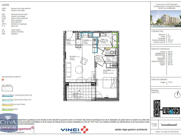 Appartement 2 pièces 48 m²