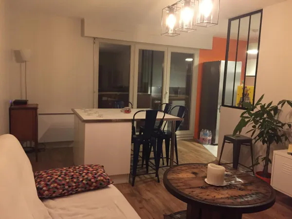 Loue T2 48m² meublé - parking et balcon - secteur Nationale/Solférino