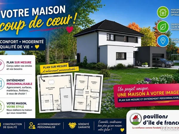 Maison 130 m² avec terrain à LA FERTE-SOUS-JOUARRE (77)