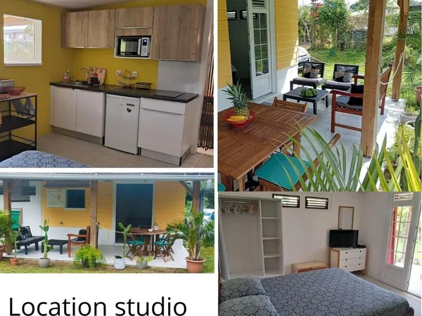 A louer studio rez-de-jardin