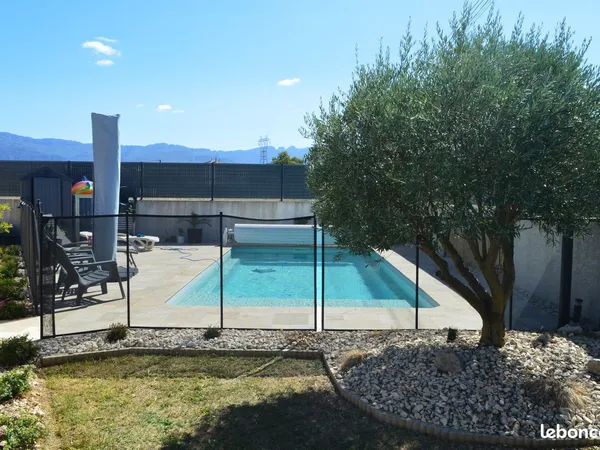 Maison plain pied - 4 chambres avec piscine et vue Vercors - Chatuzange - DPE A