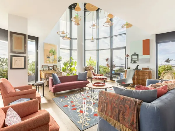Exclusivité -Paris 17ème - Jardin Martin Luther King - Duplex/Loft Terrasse - Vue panoramique - 3 ch
