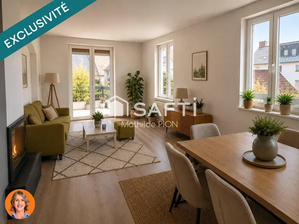 Robertsau: appartement lumineux aux volumes généreux