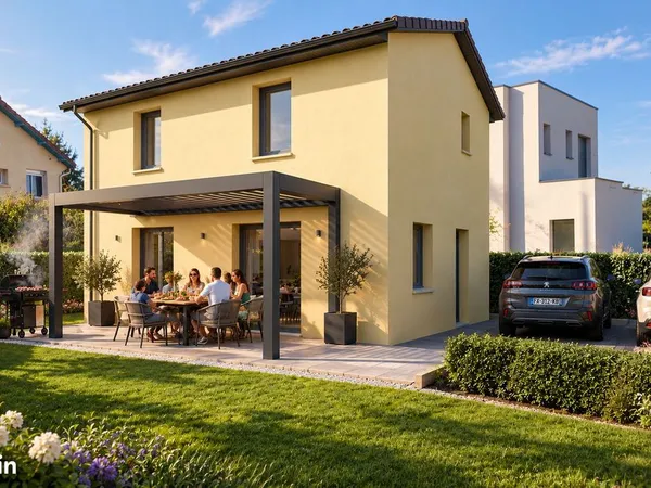 Projet de construction d'une maison 80.35 m² avec terrain à VILLEFONTAINE (38)
