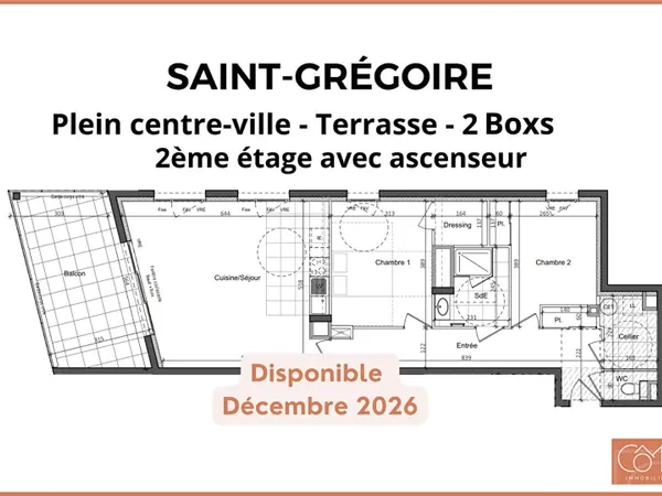 Appartement 3 pièces 76 m²