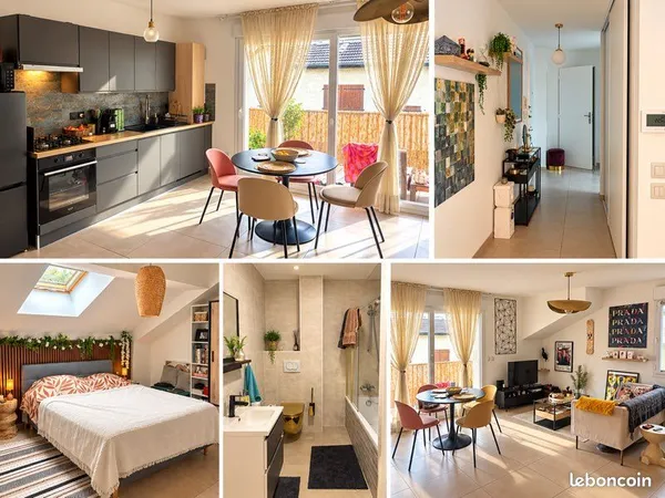 Appartement T3 60m2 garage et parking
