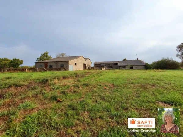 Corps de ferme pour projet agricole, 2 hectares