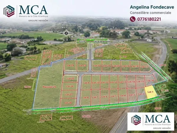 Terrain 630 m²