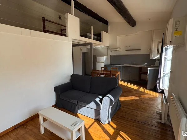 Location T1 bis / T2 meublé, climatisé, avec mezzanine