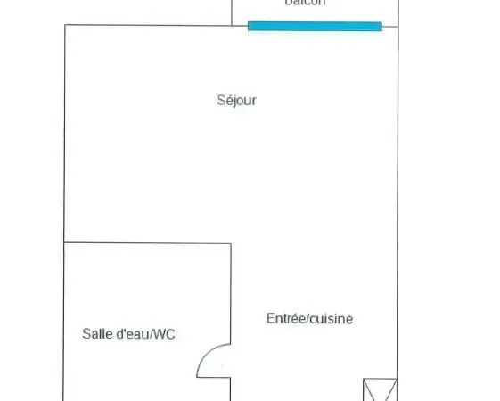 Appartement 1 pièce 17 m²