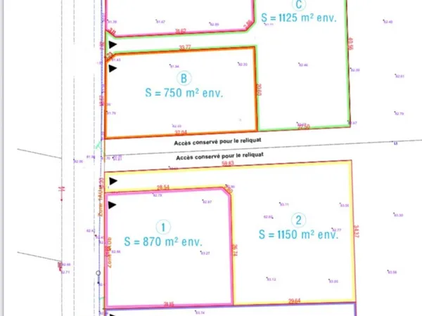 Terrain constructible 950m2