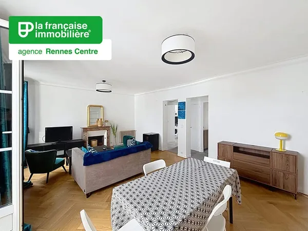 Appartement Type 2 à louer - Meublé - 56.10m² - Rue Descartes - Rennes Centre-Ville - Gare