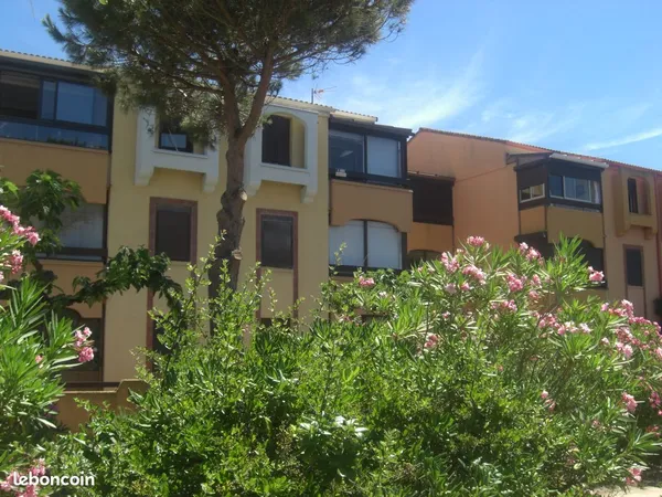 200 m mer st cyprien plage t2 avec clim et parking