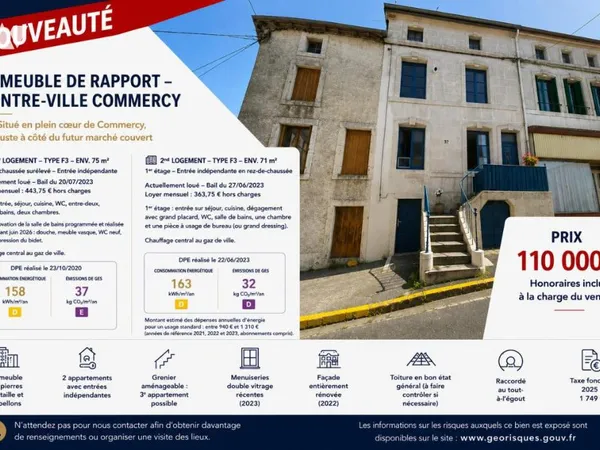 Immeuble de rapport 141 m²