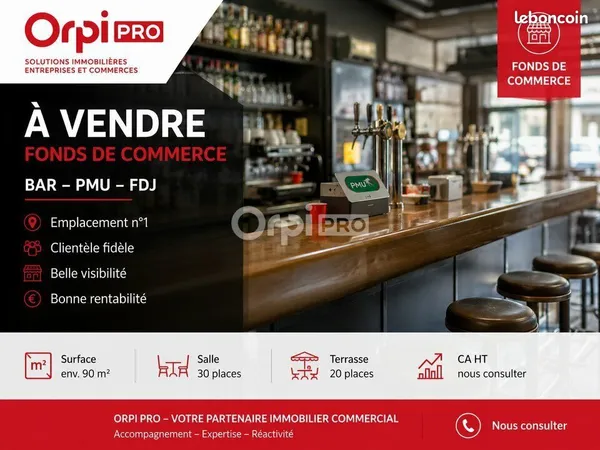 Bar/Brasserie/Tabac 98 m²
