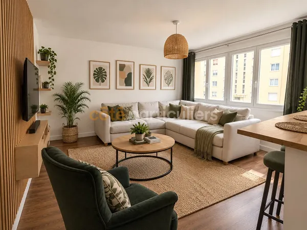 Appartement Caen 2 pièces 42.55 m2