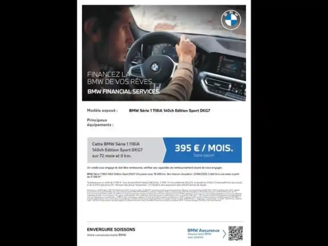 Bmw Serie 1 série 1 118ia 140ch edition sport dkg7 — photo 4