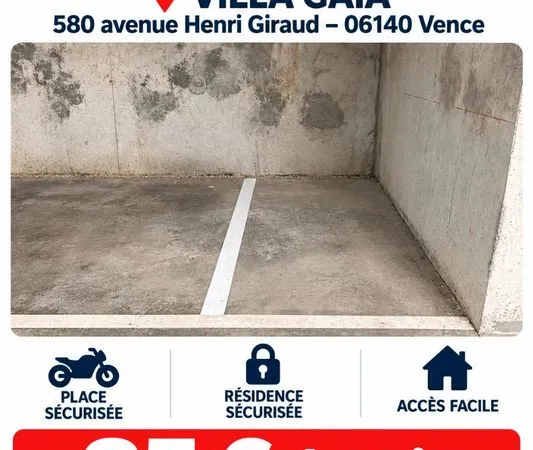 Emplacement moto-sécurisé