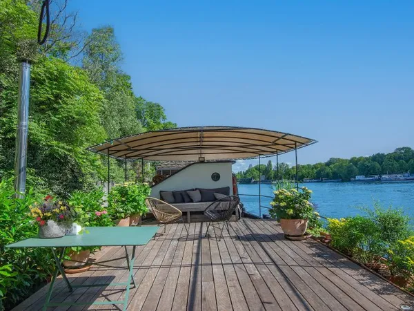 Vends Beau Bateau avec Très Jolie Vue sur le Bois de Boulogne - 300m² - 4 chambres