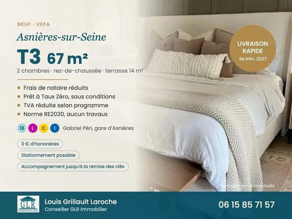 Appartement 3 pièces 67 m²