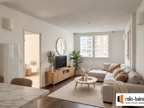 T2 en étage élevé avec terrasse couverte